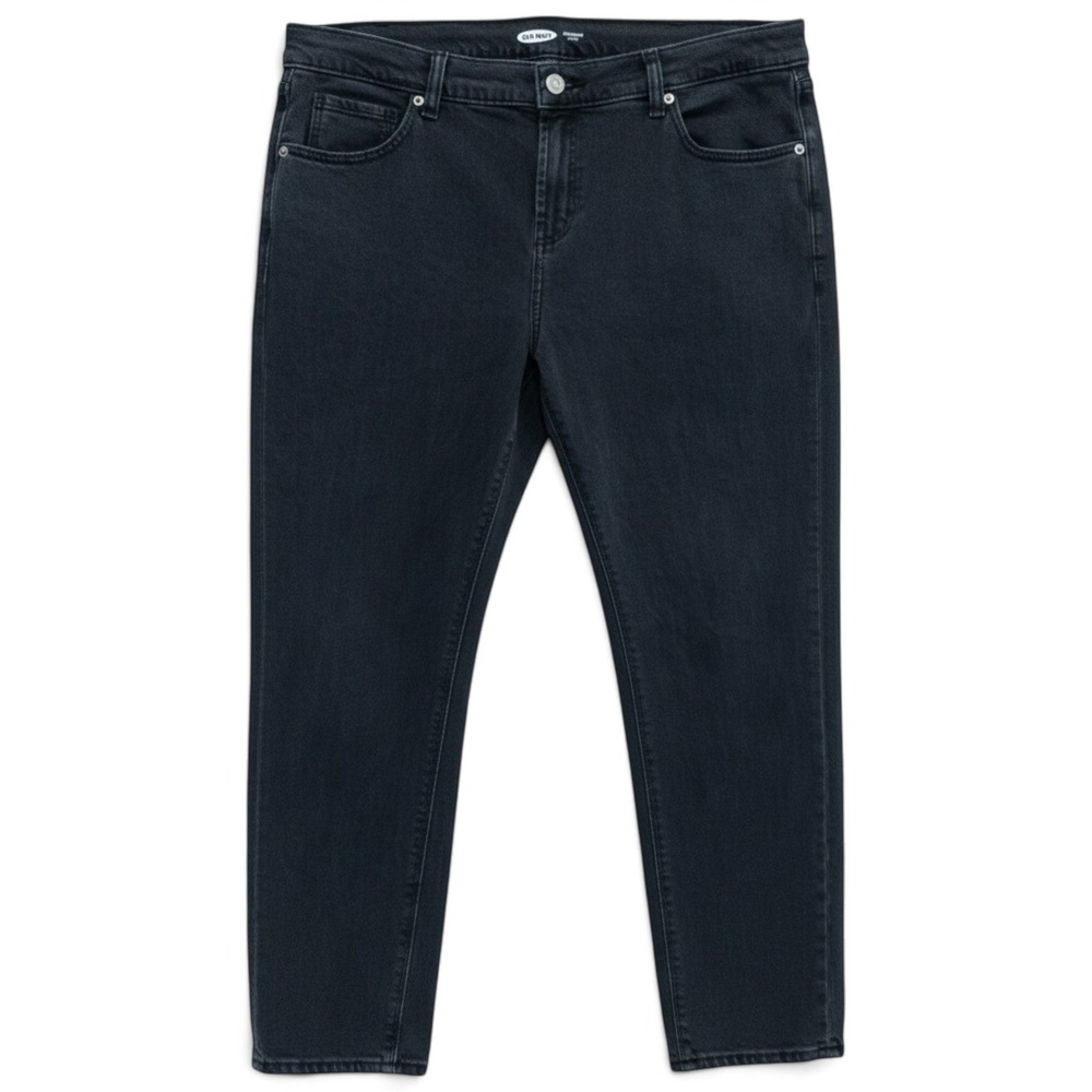 Old Navy Boyfriend Jeans Women 14 Dark Wash Blue Mid-Rise Casual Streetwear